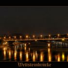 Wettsteinbrücke by Night in Basel