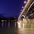 Wettsteinbrücke im Licht der Nacht