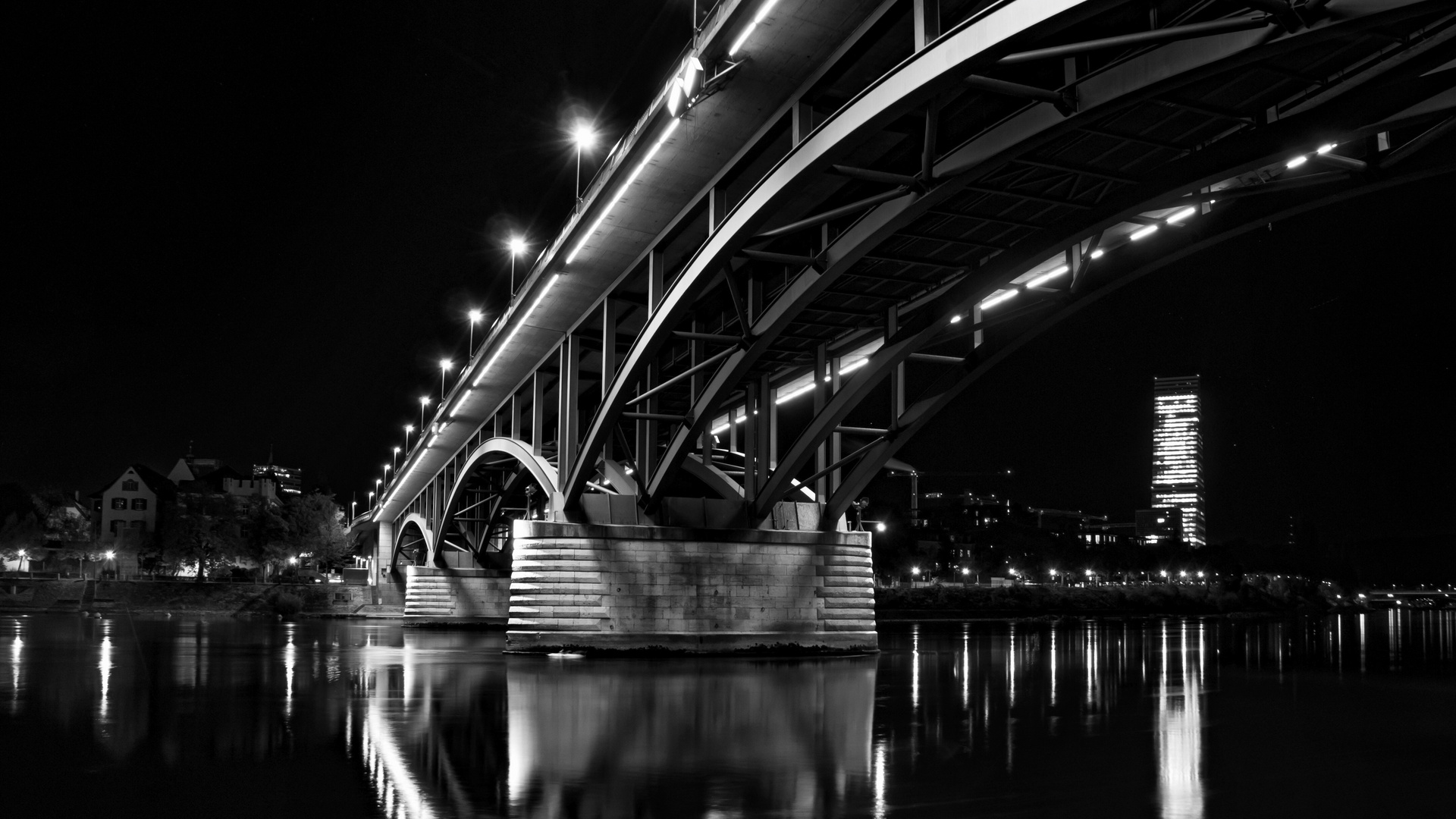 Wettsteinbrücke nach der Herbstmesse