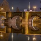Wetzlar bei Nacht - Alte Lahnbrücke Rückseite -