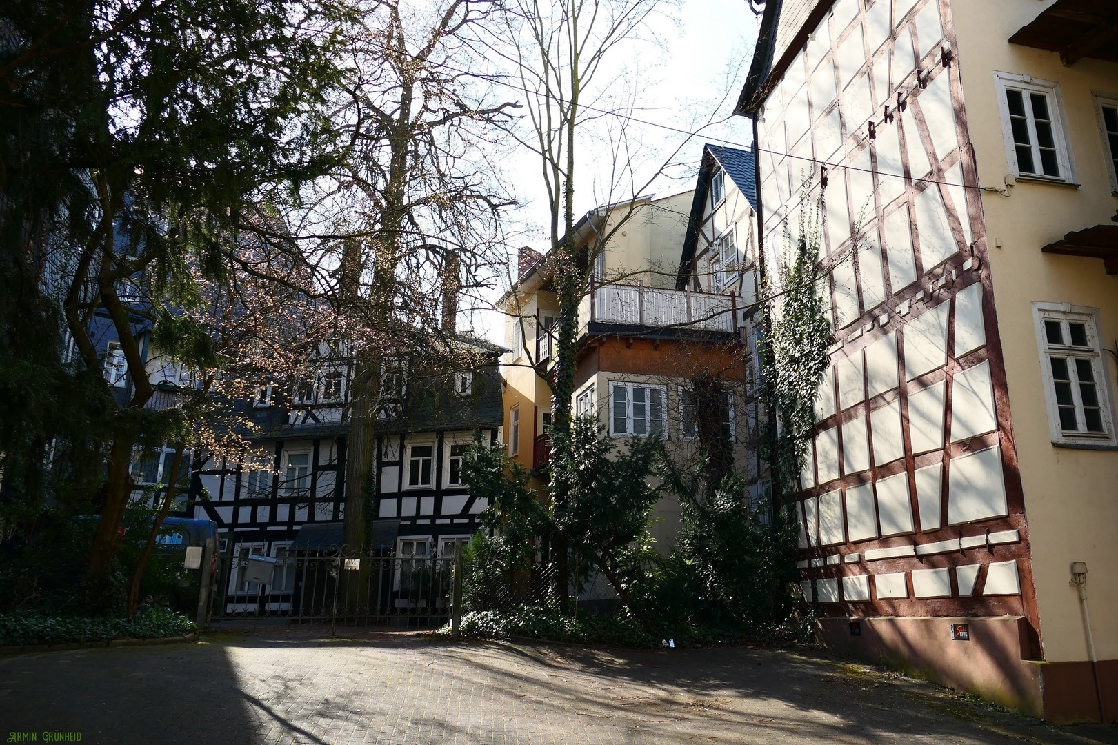 Wetzlar - ein Innenhof in der Altstadt 