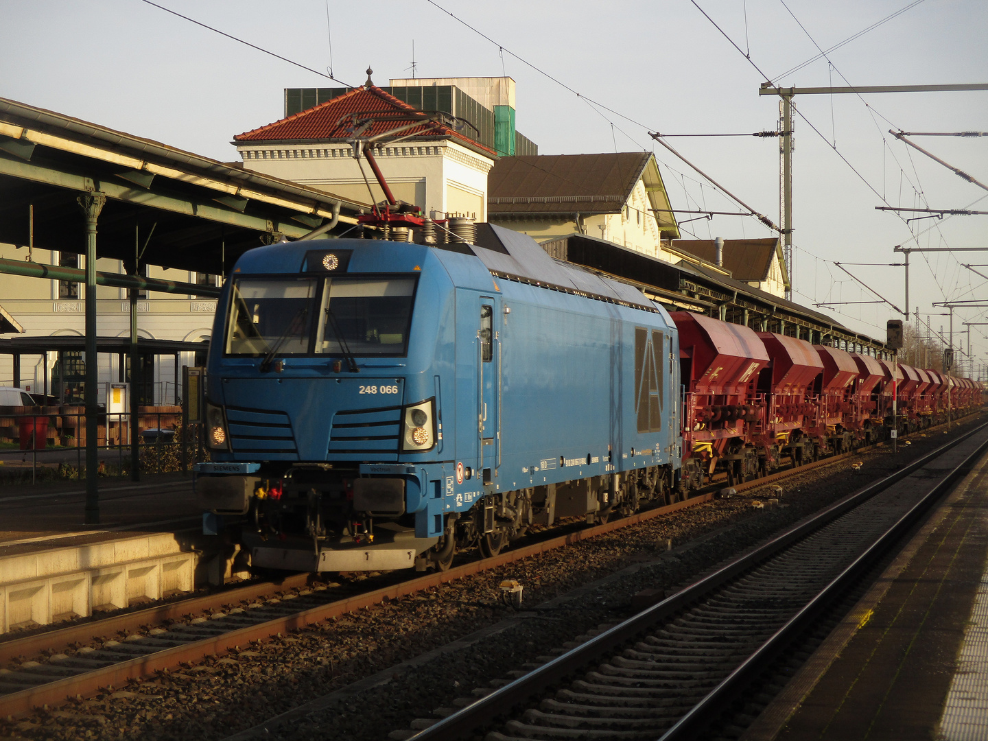 WFL Schotterzug in Nordhausen 1.