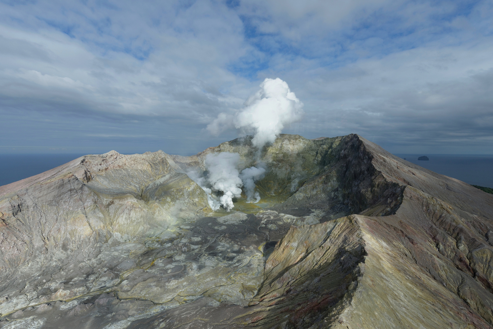 Whakaari - Aktiver Vulkan auf White Island NZ