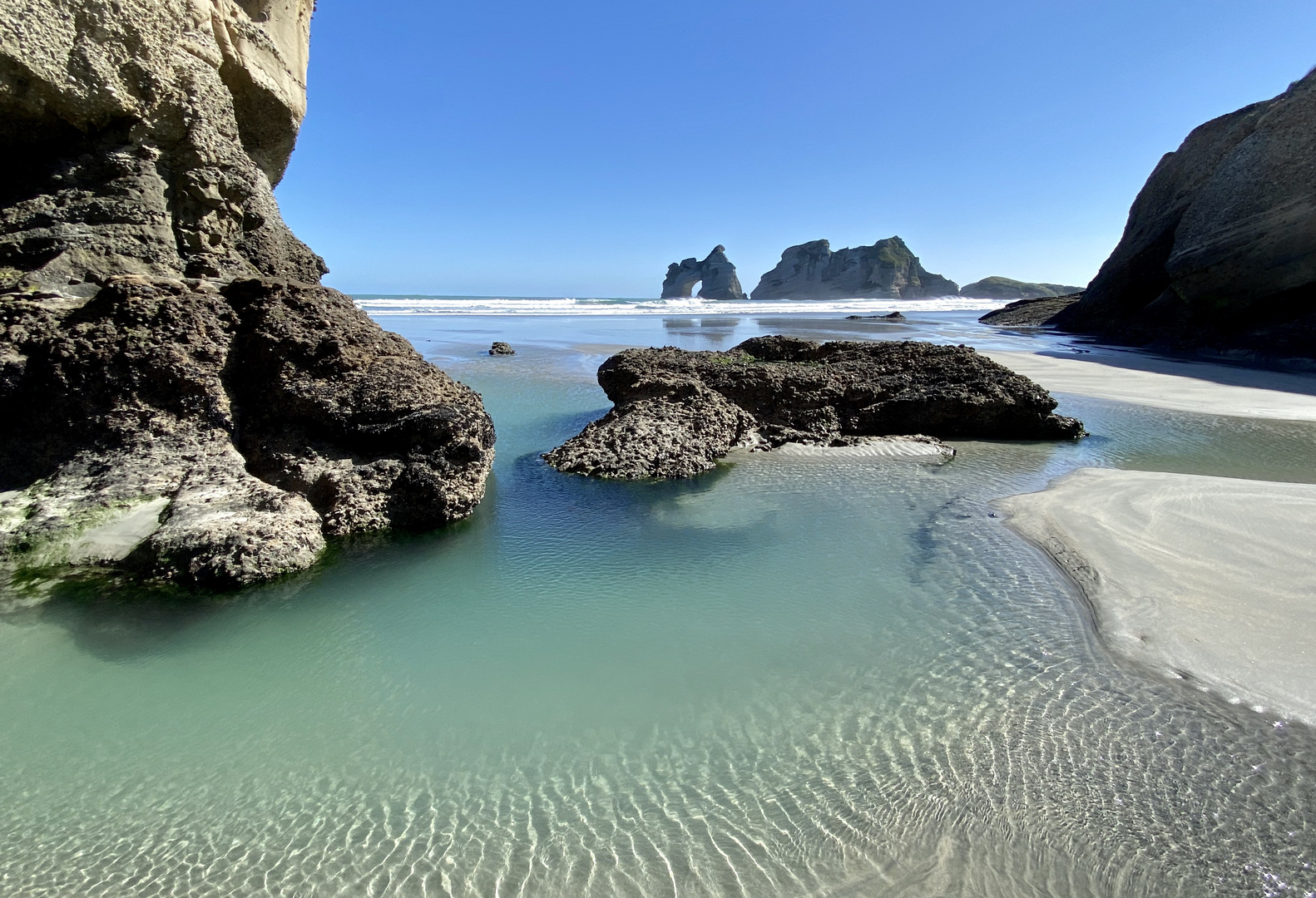 Wharariki Beach