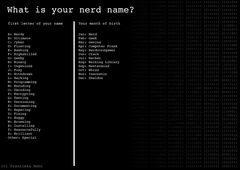 What is your nerdname?