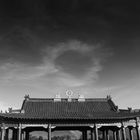 wheel of dharma and circle clouds