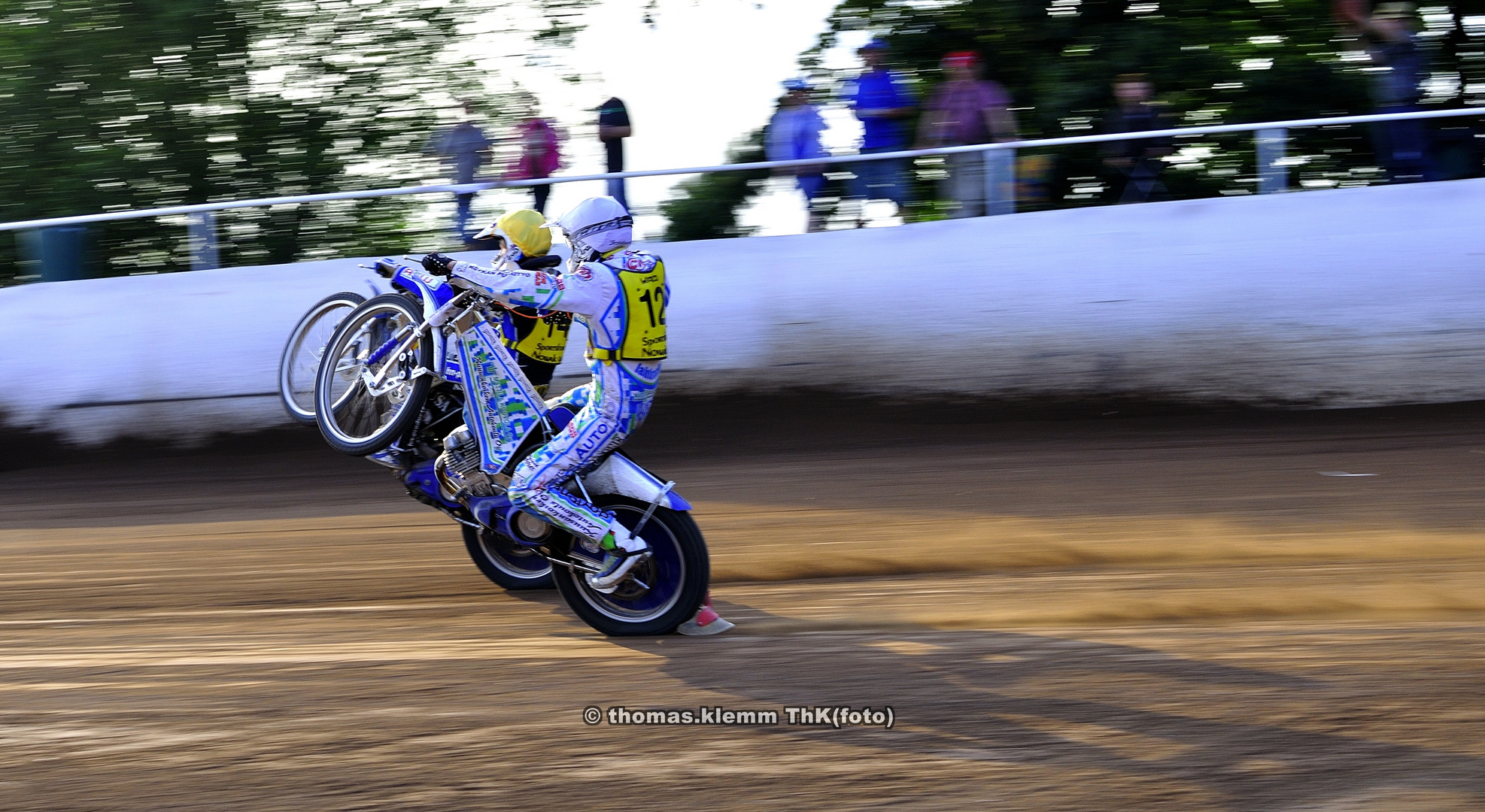 Wheelie beim Speedway mit Timo Lahti