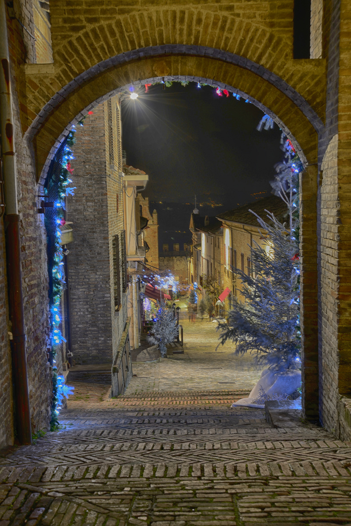 Wheinachtsmarkt in Umbrien, Italien