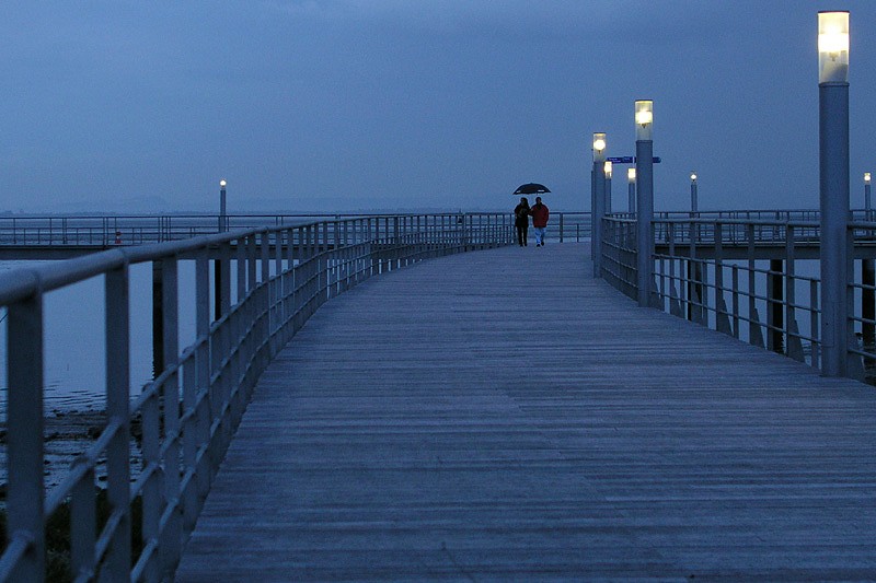 When the day finishes in tones of blue