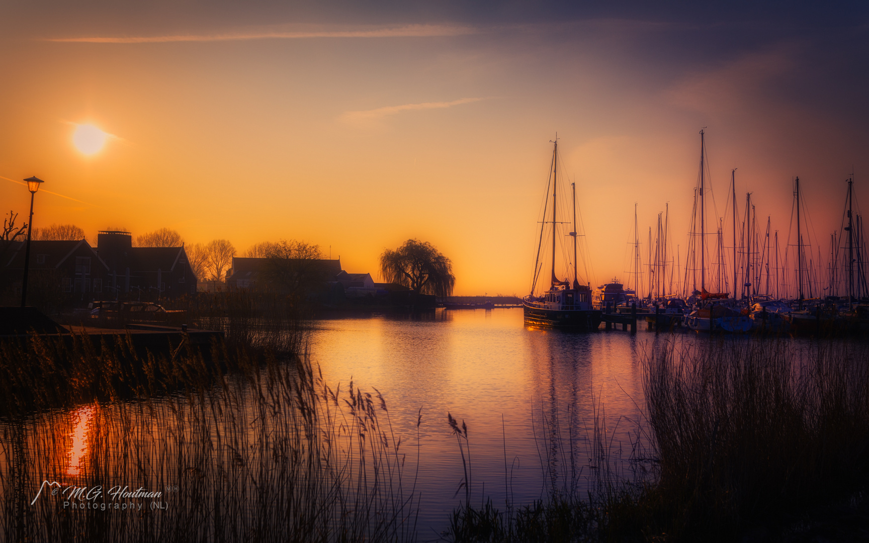 When the sun comes up in Volendam (NL)