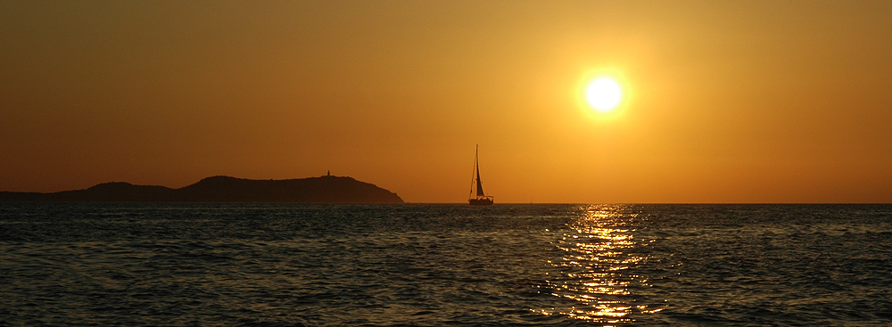 When the sun goes down ... in Ibiza