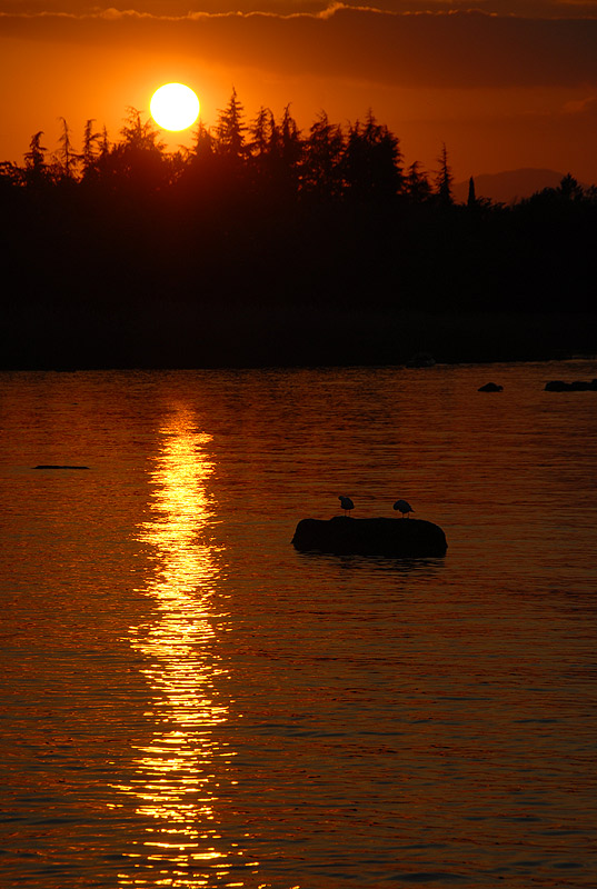 When the sun goes down ... in Italy