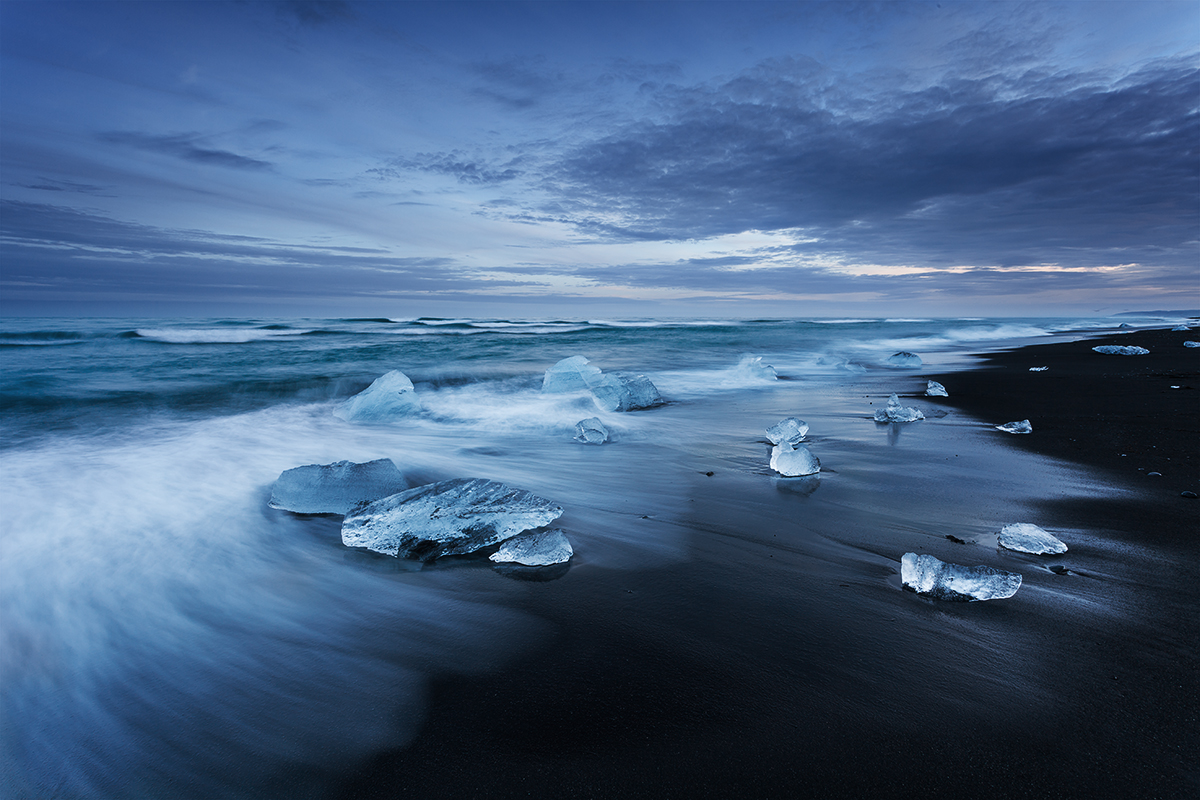 Where blue meets black