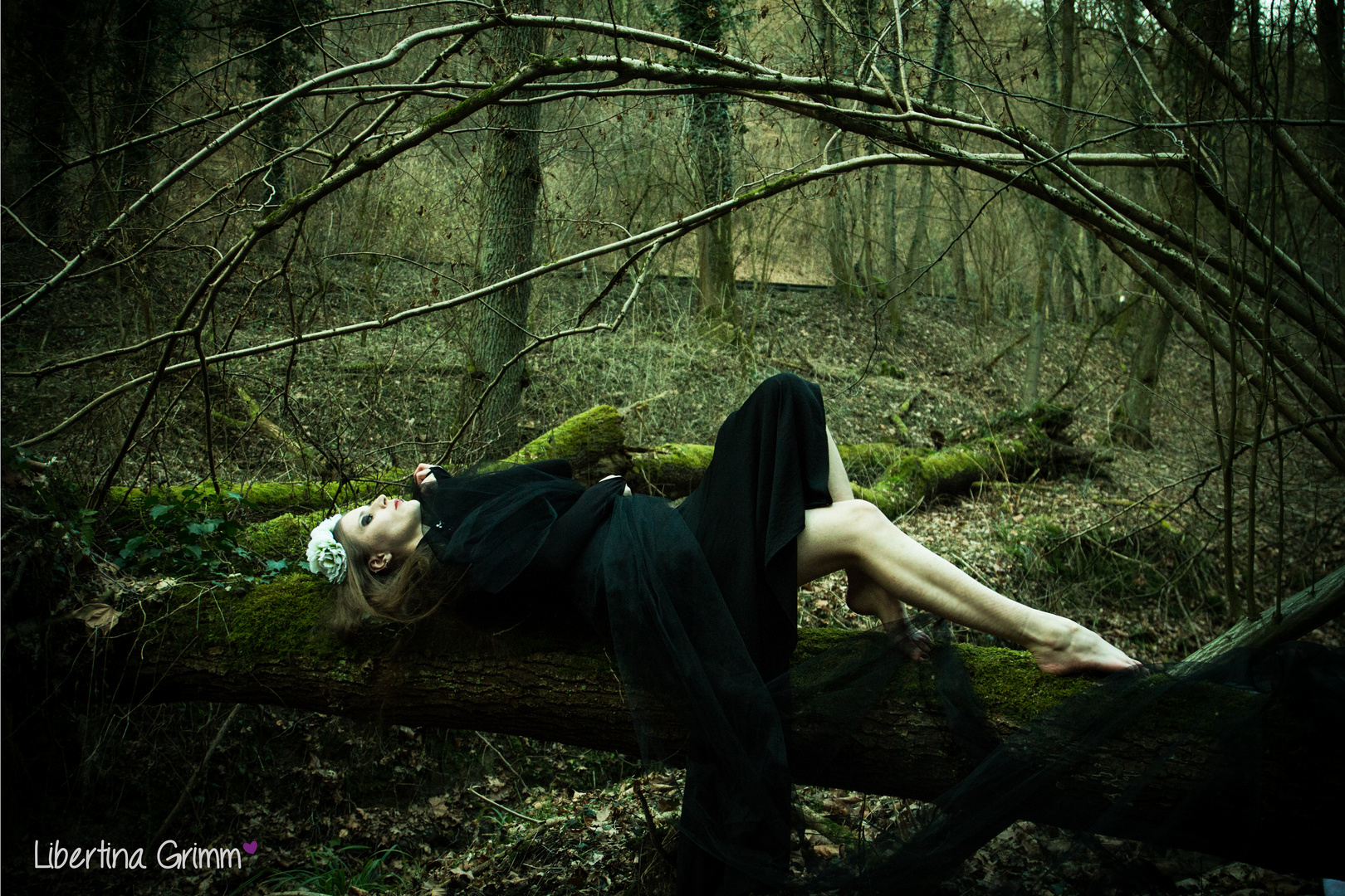 ...Where Herne and his wild Huntress lay...