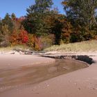 Where stream meets beach