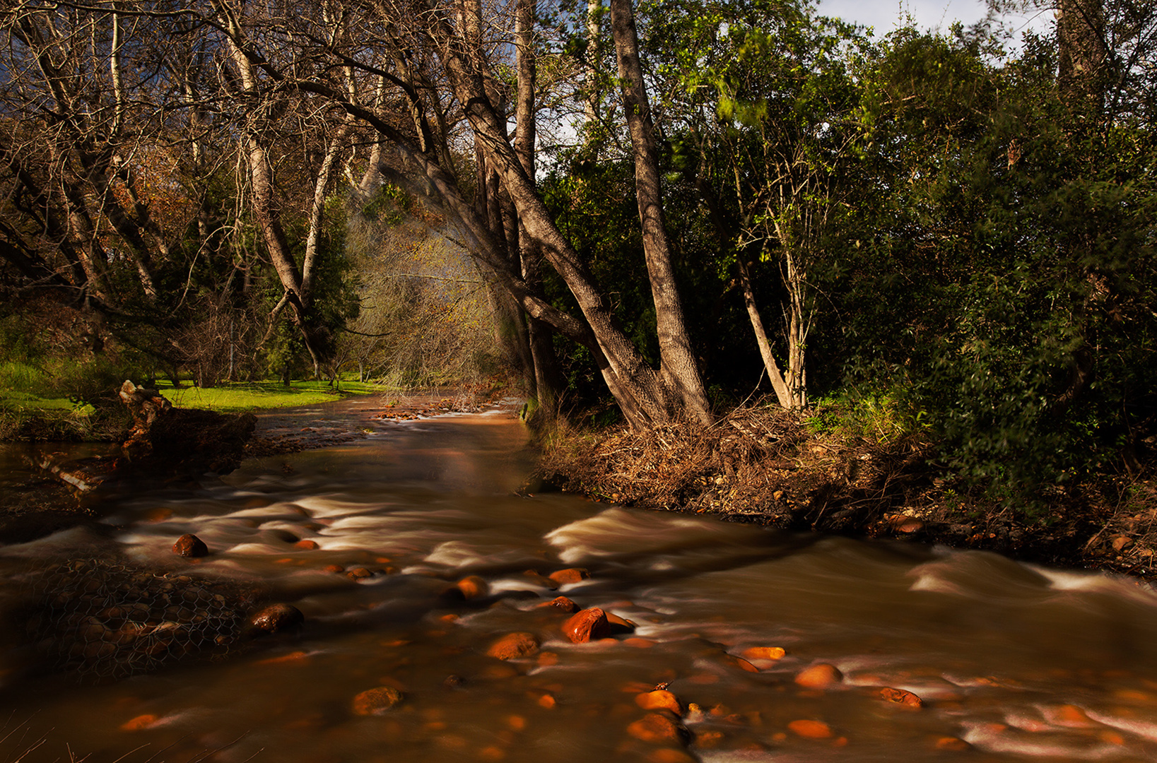 where the river flows