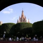 While eating...... Cathedral, San Miguel de Allende