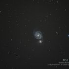 Whirlpool-Galaxie (M51) im Zenit am 24.03.2017