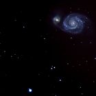 Whirlpoolgalaxie (Strudelgalaxie, Messier 51, NGC 5194/5195)