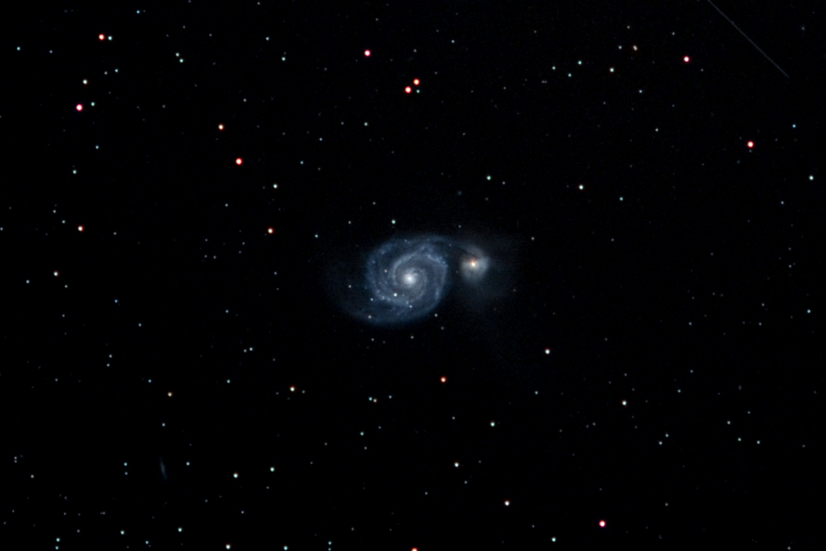 Whirpoolgalaxie M51 in den Jagdhunden
