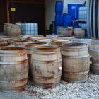 Whiskey Fässer, Finch Destille Deutschland nahe Ulm