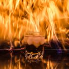 Whiskey on fire