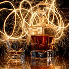 Whisky in fire