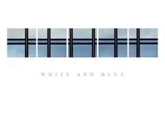 white and blue