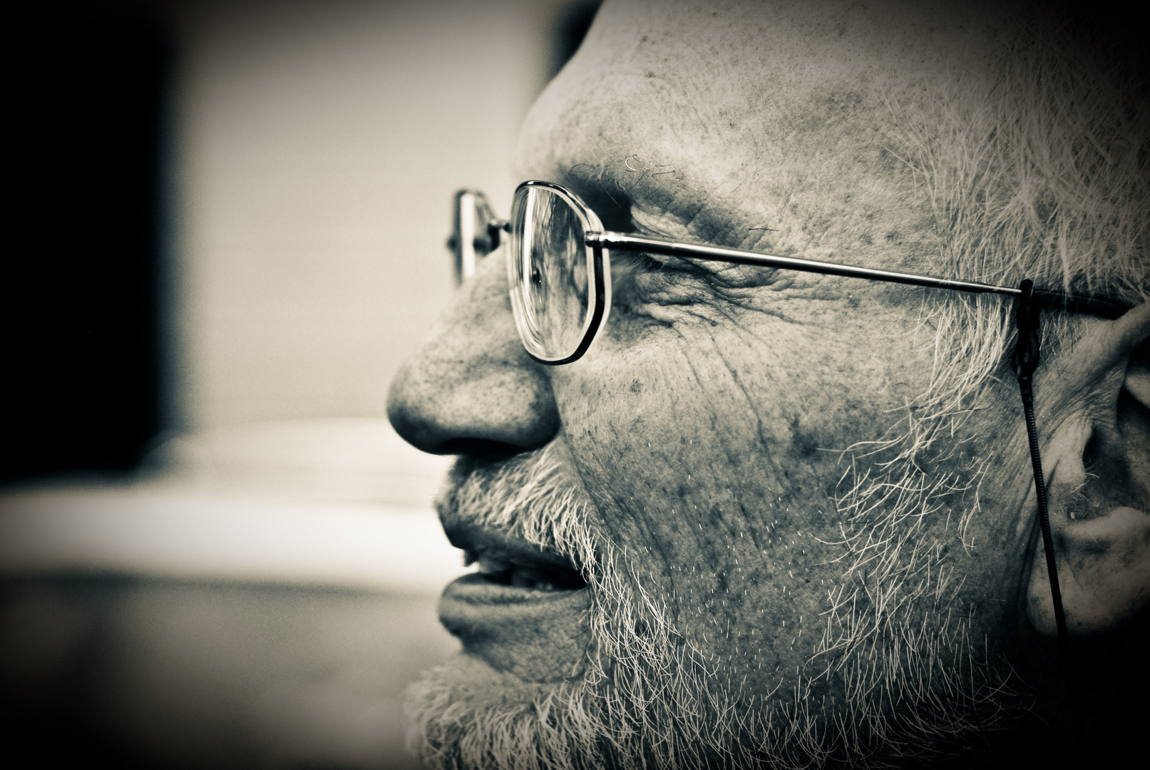 White Beard and Glasses