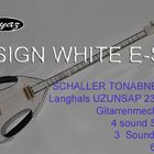 white beyaz design saz baglama