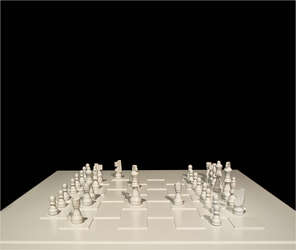 white chess set