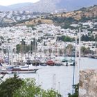 White city Bodrum, Turkey. View from old fortress.