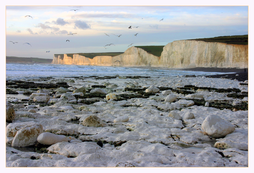 White cliffs & rocks