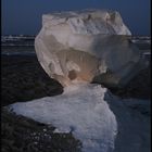 white desert after sunset (or before sunrise?)