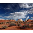 White Domes and Red Sand