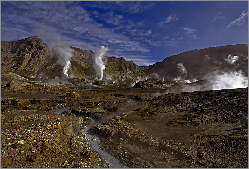 white island - an active marine volcano