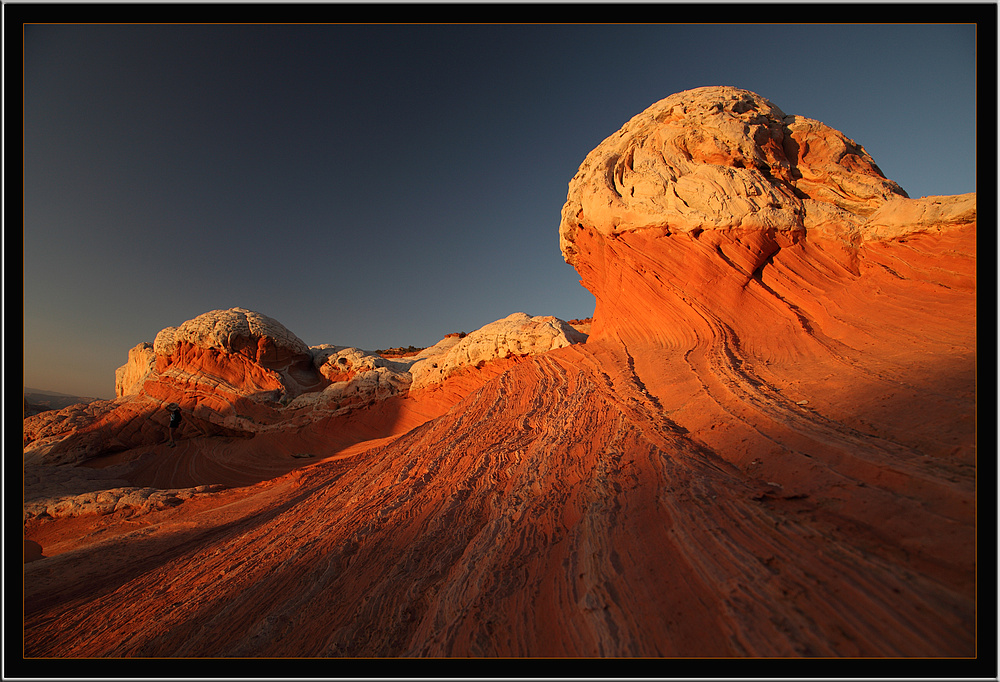 White Pocket bei Sonnenuntergang