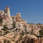 white rocks and blue sky