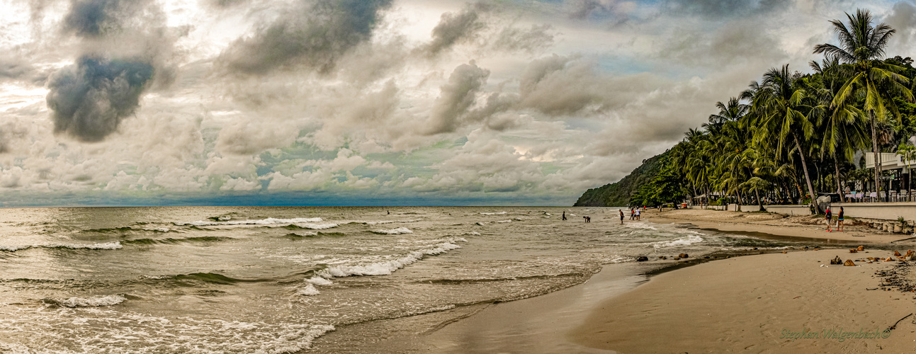 White Sand Beach Koh Chang Thailand Panorama