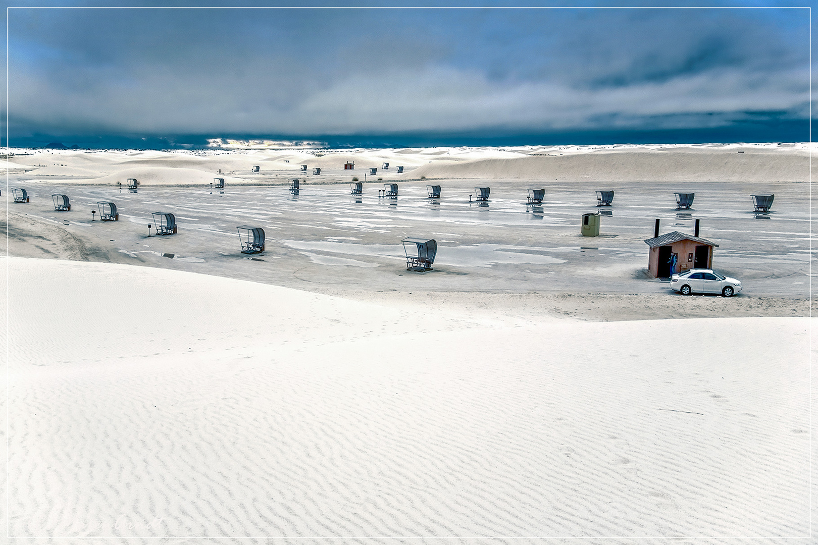 White Sands im Regen