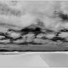 White Sands on a cloudy day