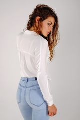 White shirt, blue jeans