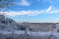 white snow - blue sky ...