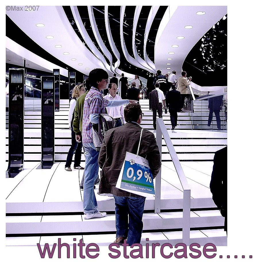 white staircase.....