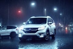 White_Honda_CRV_2022_car