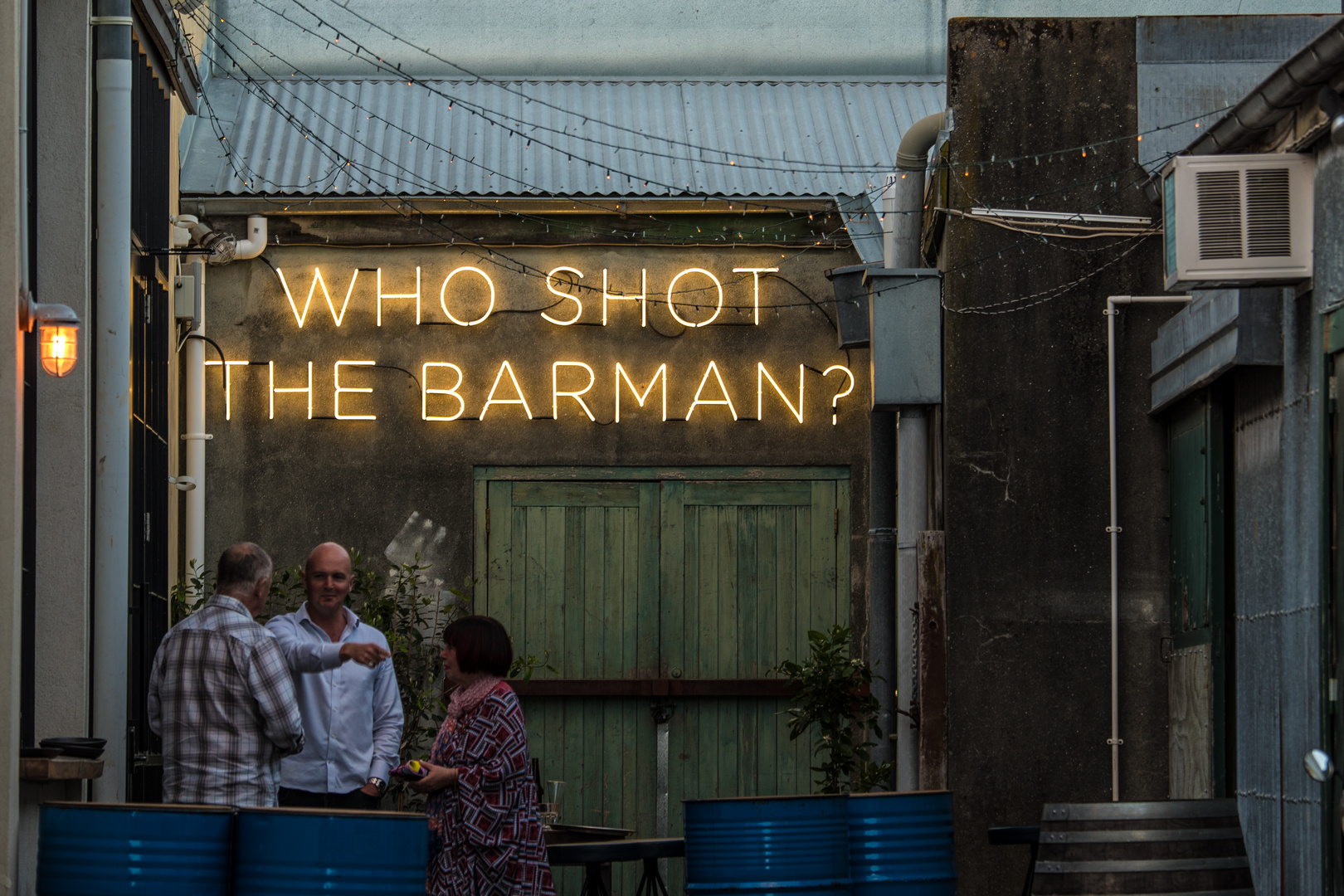 Who shot the barman?