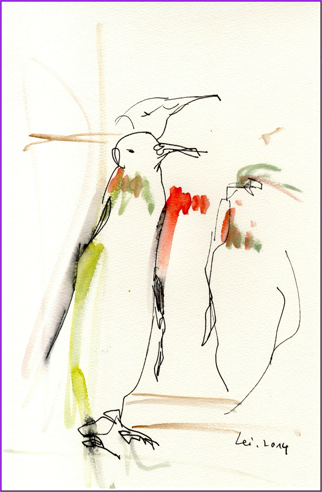 'why is it so warm outside ?' Foto & Bild abstrakt, pinguine