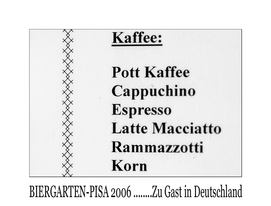 Wichtige Getränke hat jeder auf der Karte, die Chinamafia fälscht besser