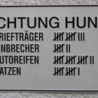 wichtiges schild