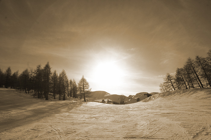 wide-angle landscape